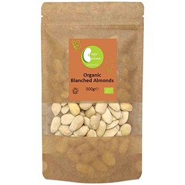 Organic Blanched Almonds by Busy Beans Organic (500g)