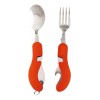 Wallis Cubiertos Portátiles Campismo 2 Pzs Naranja K900959 Wallis
