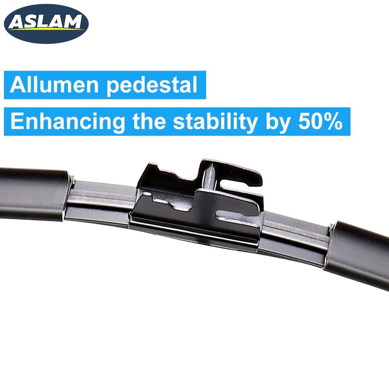 ASLAM Windshield Wipers All-Season Blade Type-M 26"+15",Multifunctional Adapters and Refills