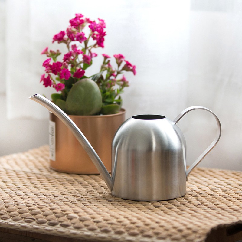 Stainless Steel Watering Can Indoor Household Succulent Potted Plant Watering
