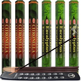 Citronella & Eucalyptus Incense Sticks & Holder Bundle Variety Pack from Hem Trumiri Insense Insence