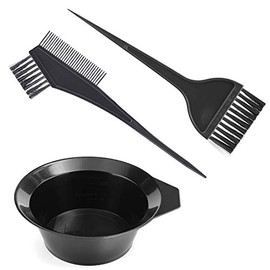 Hair Colouring Tools, Gezimetie Hair Dyeing Tool Set, Brush Double-sided Coloring Comb and Bowl Set Kit DIY Salon