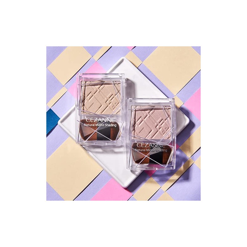 Cezanne Powder Natural Matte Shading 01 Warm Tone 2.7g Shadow