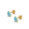 18g Titanium Heart Love Earrings for Women Girls 14k Gold
