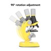 Kids Microscope Kit LED 1200X Microscope with Specimen Slides Science
