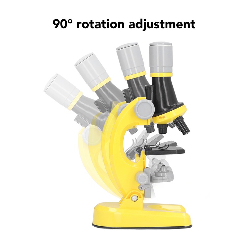 Kids Microscope Kit LED 1200X Microscope with Specimen Slides Science