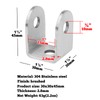 GBGS 10 Pcs U Bracket for 1" Panel,Bracket Stamped 304