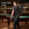 2x2 Leather Pool Cue Case for 2 Butts & 2