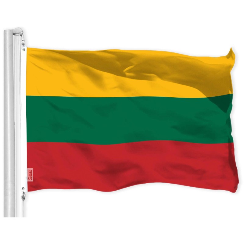 UD_USA American Flag & Lithuania Lithuanian Flag 3x5 Ft Printed