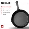 Ultrachef Sartén de Hierro Fundido con Mango Largo, Previamente Curado,