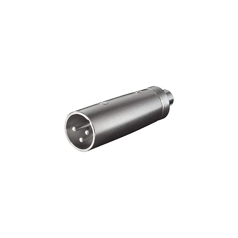 Wentronic 27458-GB 3 Pin Plug to Cinch Jack XLR Adaptor