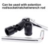 1/2'' Drive Impact Socket Metric Deep Universal Joint Adapter Swivel