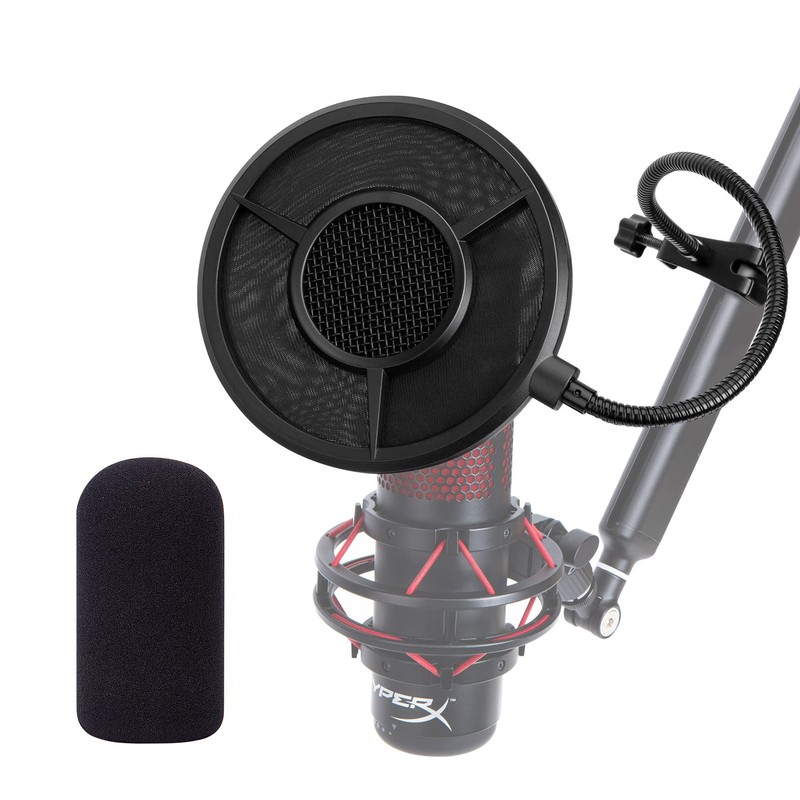 Pop Filter Foam Cover Set for HyperX QuadCast, QuadCast S