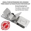 ANDUSTRIAL - Large Double-Sided Alligator Rug Clips for Extending Or