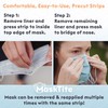 – Face Mask Tape, No Fogging Glasses. No Slipping Masks.