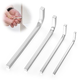 EupHHonycs 4PCS Square Head Wrench Set, L Shaped Head Wrench, 0.12in 0.16in 0.2in 0.24in Chrome Vanadium Steel Square Heads Screwdrivers for Pocket Hole Screws