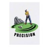 Large 'Focused Golfer's Precision Stance' Temporary Tattoo (TO00074477)