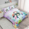 Datura home Kids Comforter Set Mermaid Scale Turtle Printed Pattern