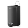 Blomus TUBO Pedal Bin Made of Powder-Coated Steel, Anthracite, 3