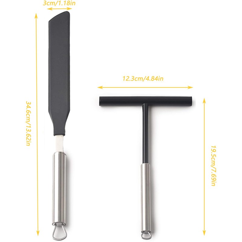 WEIWUXIAN Set of 2 Baking Cooking Baking Tools, Stainless Steel