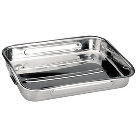 Ibili 651830 Roasting Pan with Folding Handles Stainless Steel