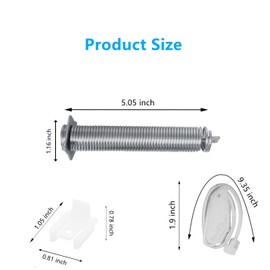 12004119 Dishwasher Door Spring Kit Compatible with Bosch Dishwashers SHE SHP SHX Series,Replacement for 4163808 AP5953108 PS10061222 EAP10061222 PD00041424