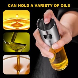 MPXEAVG 2 Stück Sprühflasche für Speiseöl, Ölsprüher zum Kochen, 2x100 ml Öl Sprühflasche, ölsprüher für Speiseöl Heißluftfritteuse, Salat, Grillen, Backen in der Küche