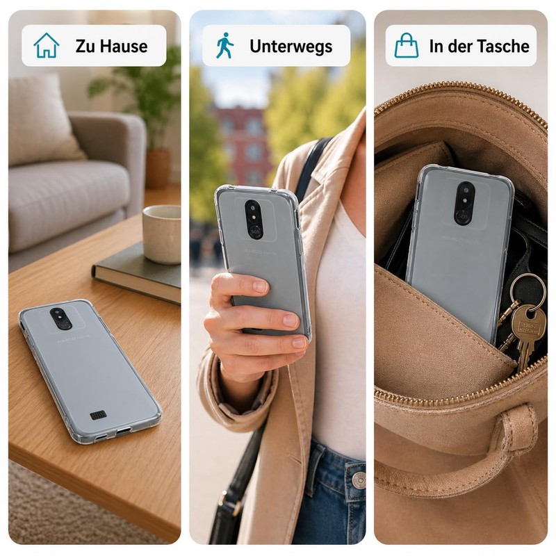caseroxx TPU-Case for Brondi Amico Vero 4G, clear