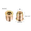 Aninako Insert Nuts M6 x 0.5 inches (13 mm), M6
