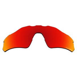 Alphax Fire Red Optimized Polarized Engraved Replacement Lenses for Oakley Radar EV Path OO9208