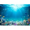 BELECO Underwater World Backdrop 7x5ftFabric Undersea Backdrop for Photography Under