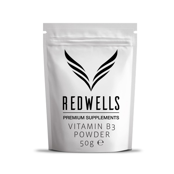 Vitamin B3 Powder Nicotinamide REDWELLS Non Flush Powder GMO Free