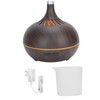 Wood Grain Home Humidifier Ultrasonic Aroma Diffuser with LED Light
