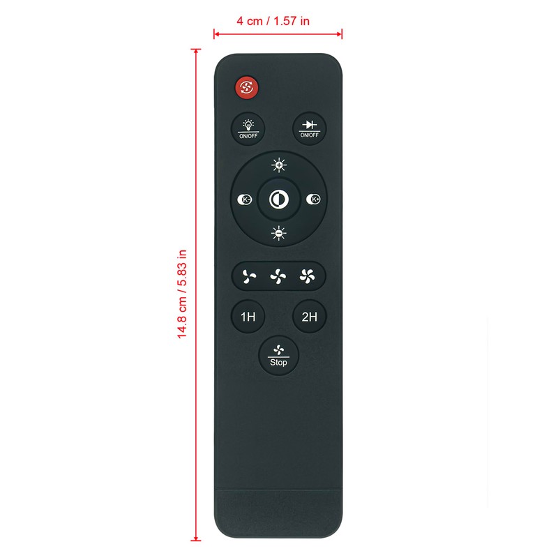 AULCMEET Replacement Celling Fan Remote Control Compatible with PINFM Light