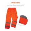 Ergodyne Standard Class E Lightweight Hi-Vis Rain Pants, Orange, Small