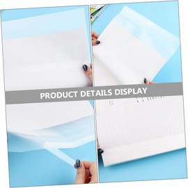 Tofficu Película Protectora para Libros Transparente de 10 Hojas Pp sin Necesidad de Cortar para Uso en Casa y Oficina Funda de Libro Resistente al Agua