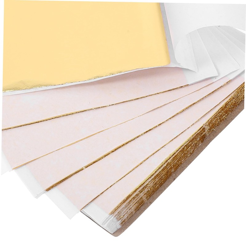 TEHAUX Leaf Flakes Foil Sheets Glitter Flakes Metalic Tissue Paper