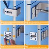 GEMASP Hasp Latch 2 Pack, 90 Degree Solid 304 Stainless