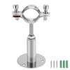 Kyuionty Wall & Ceiling Mount Pipe Support, Stainless Steel Adjustable