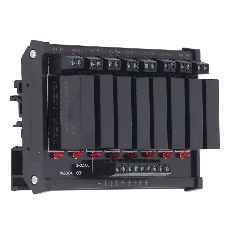 Solid State Relay Module DIN Rail Installation 8 Channel Solid