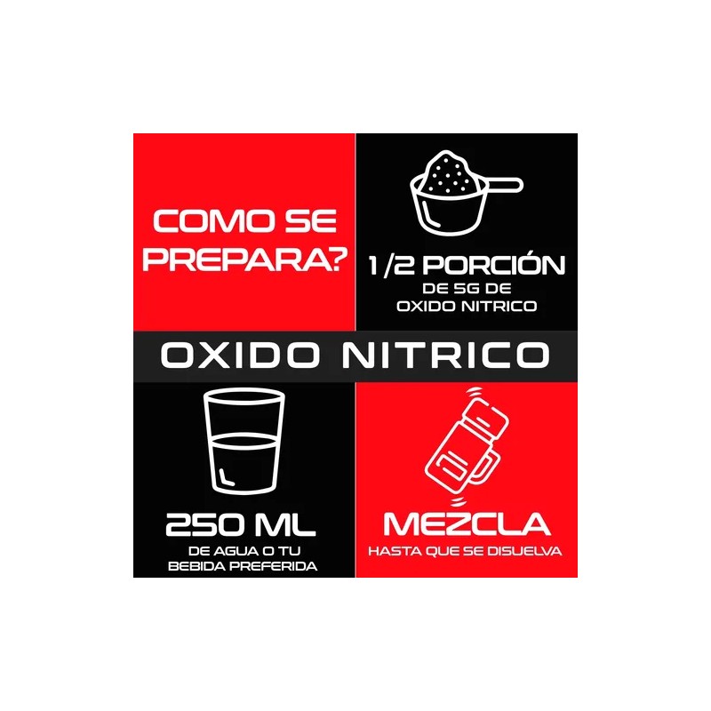 Óxido Nítrico Pre Entreno Maximo Protein 300g 60 Servs