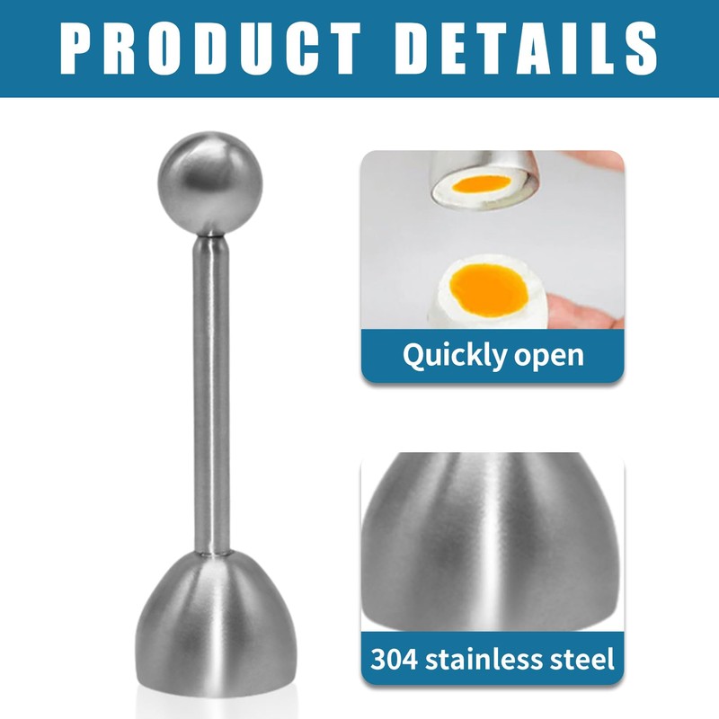 Egg Topper Egg Opener Stainless Steel, Egg Topper Made of