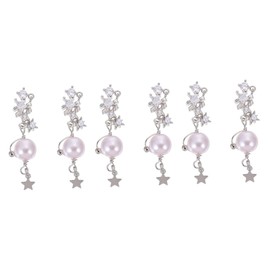 Housoutil 6pcs Chain Nail Decoration Luxurious Nail Art Accessories for Manicure Elegant Butterfly Knot Design for Women and Girls