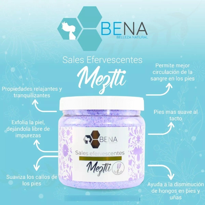 BENA Sales Para Pedicure Spa Efervescentes Baño 3kg Surtidos Bena