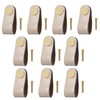 HNJKJEU Pack of 10 Leather Handles for Furniture Cabinet Knobs