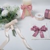 QIANF Dusty Rose Double Face Satin Ribbon 1 Inch x