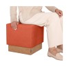 Seville Classics The Vineyard Collection Cork Cube Storage Ottoman 15