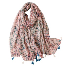 FAIRYGATE Scarf Gifts for Women Women's Scarves & Wraps Fashion Long Soft Neck Shawl Wrap for Summer Beach Scarfs Winter Spring Fall Beautiful Stole Tassel Scarf 67008