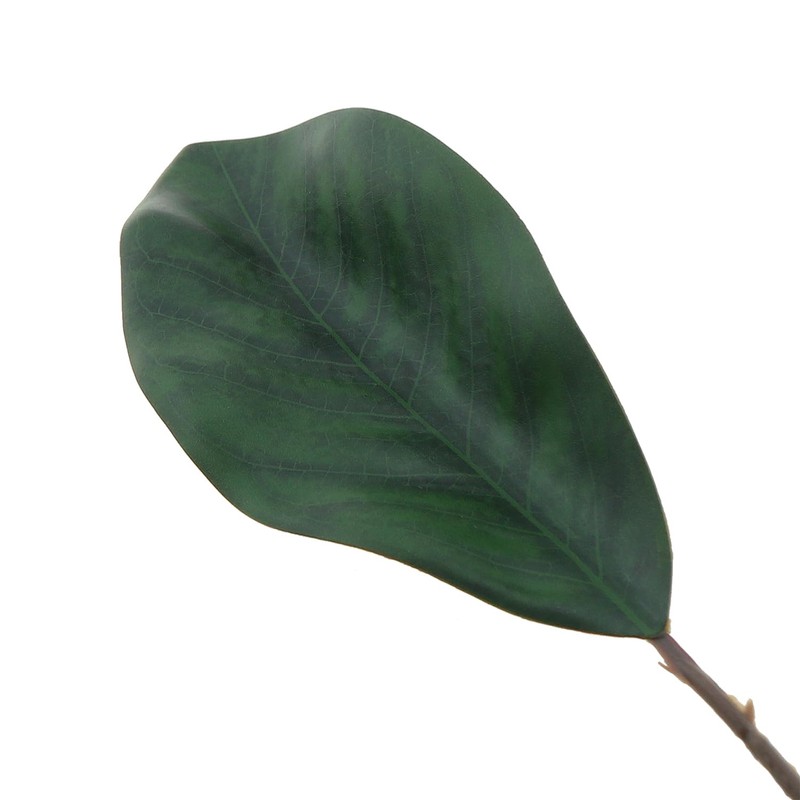 ZZHXSM 12PCS 19.5x6cm Artificial Small Size Simulation Magnolia Leaf Green