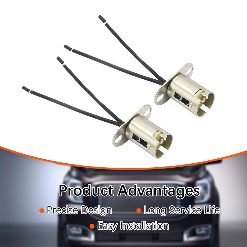 Zreneyfex 2PCS BAY15D 1157 Bulb Socket Holder with Wire Connector